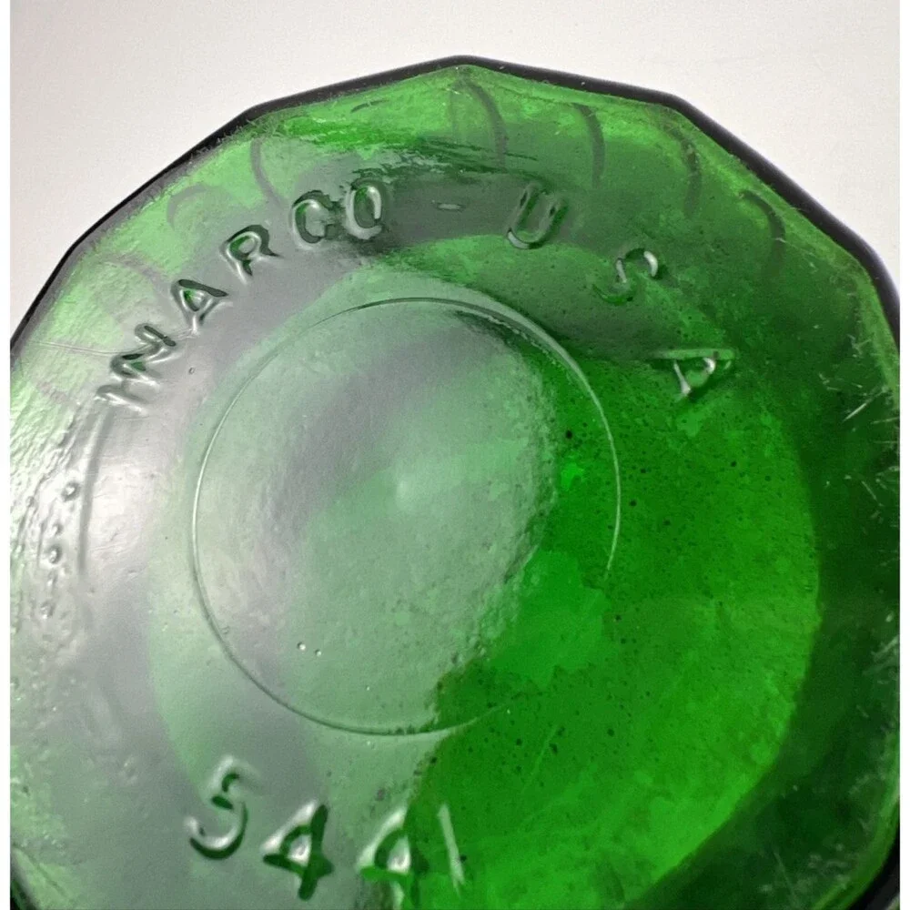 Vintage INARCO USA, #5441 Emerald Green Round Planter/Vase